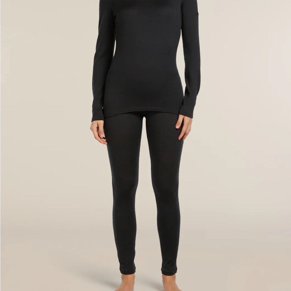 Icebreaker Women’s Merino 260 Tech Thermal Leggings XS like new black